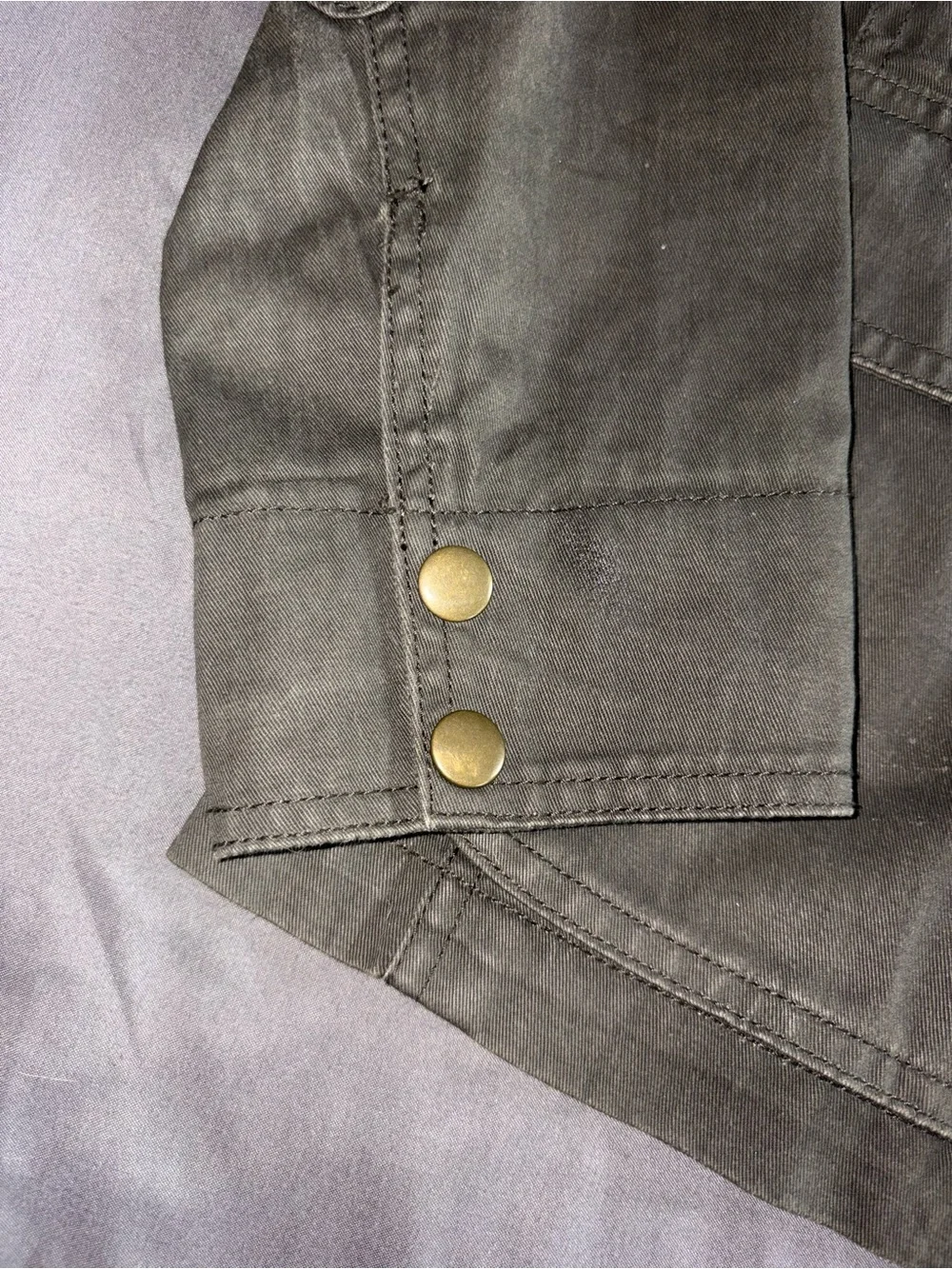 J Crew Jacket Women's Size S Downtown Field Waxed Cotton Army Green Coat Jacket
